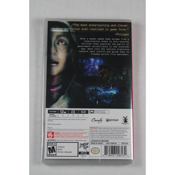 Republique (Nintendo Switch) Brand new, sealed, limited run games - Picture 4 of 4